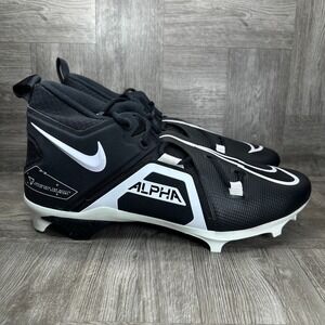 Nike Football Cleats Mens 14 Wide Black White Alpha Menace Pro 3 NEW DH3292-001